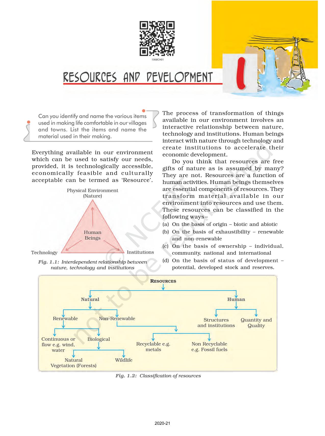 Resources And Development - NCERT Book Of Class 10 Contemporary India II